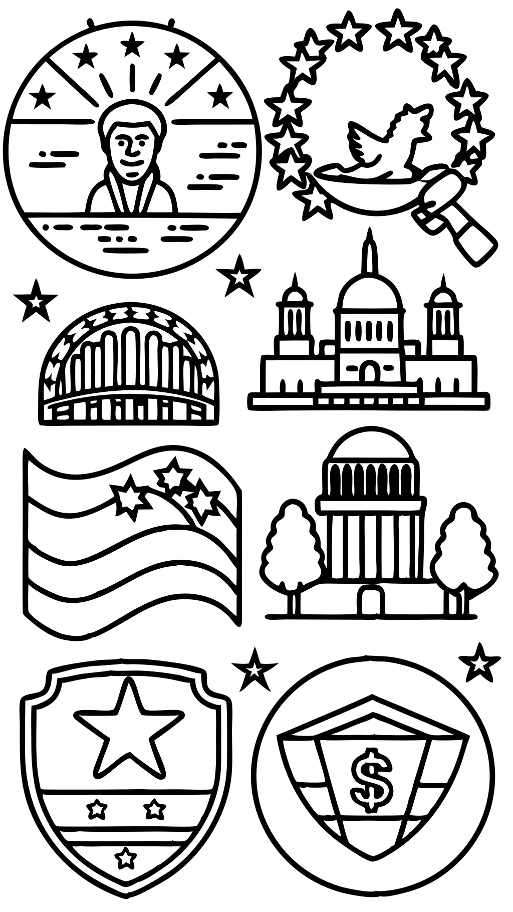 usa coloring pages